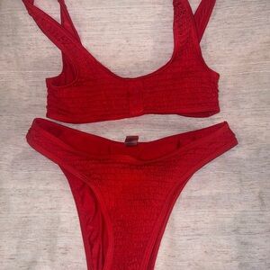 Kendall & Kylie Vibrant Red Bikini Top